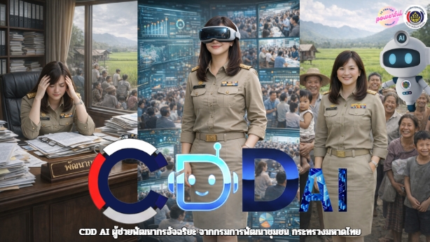 📢 สำนักงานพัฒนาชุมชนจังหวัดะเยา ขอเชิญชวน ร่วมสัมผัสการทำงานยุคใหม่บนระบบ "CDD AI Chatbot" โดยกรมการพัฒนาชุมชน กระทรวงมหาดไทย เปิดตัว “CDD AI Chatbot” 🤖