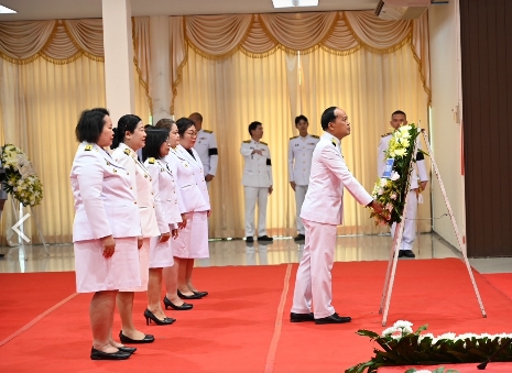  จังหวัดพะเยา ประกอบพิธีถวายราชสักการะและวางพวงมาลา เนื่องในวันพระบาทสมเด็จพระปกเกล้าเจ้าอยู่หัว ประจำปี 2569